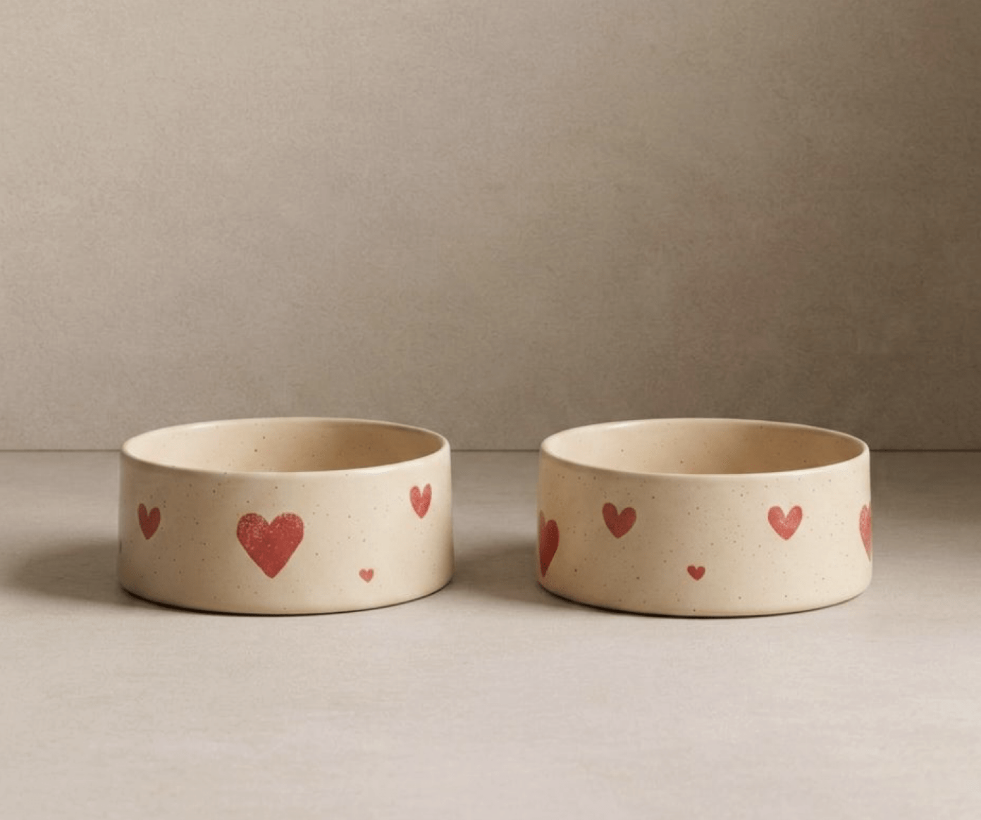 Egg Back Home Hundenapf "Herzen" 2er Set