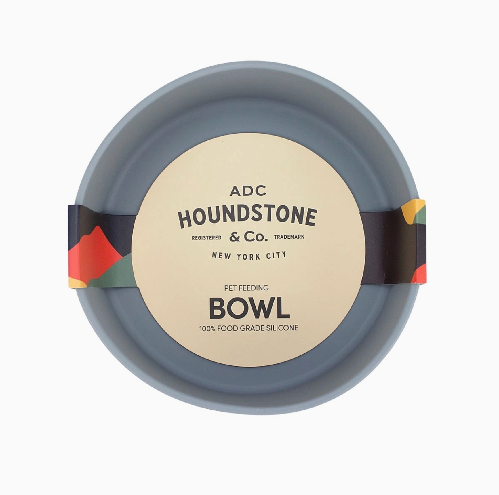 ADC Houndstone & Co. Silikon Hundenapf "Schiefergrau"