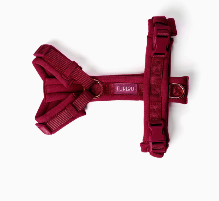 Furlou Y-Hundegeschirr "bordeaux"