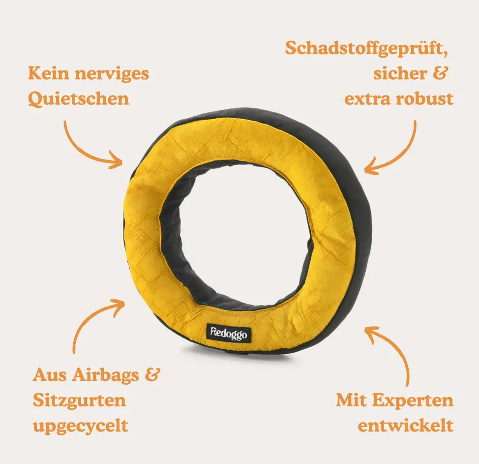 Redoggo Hundespielzeug Donut "neon/petrol"