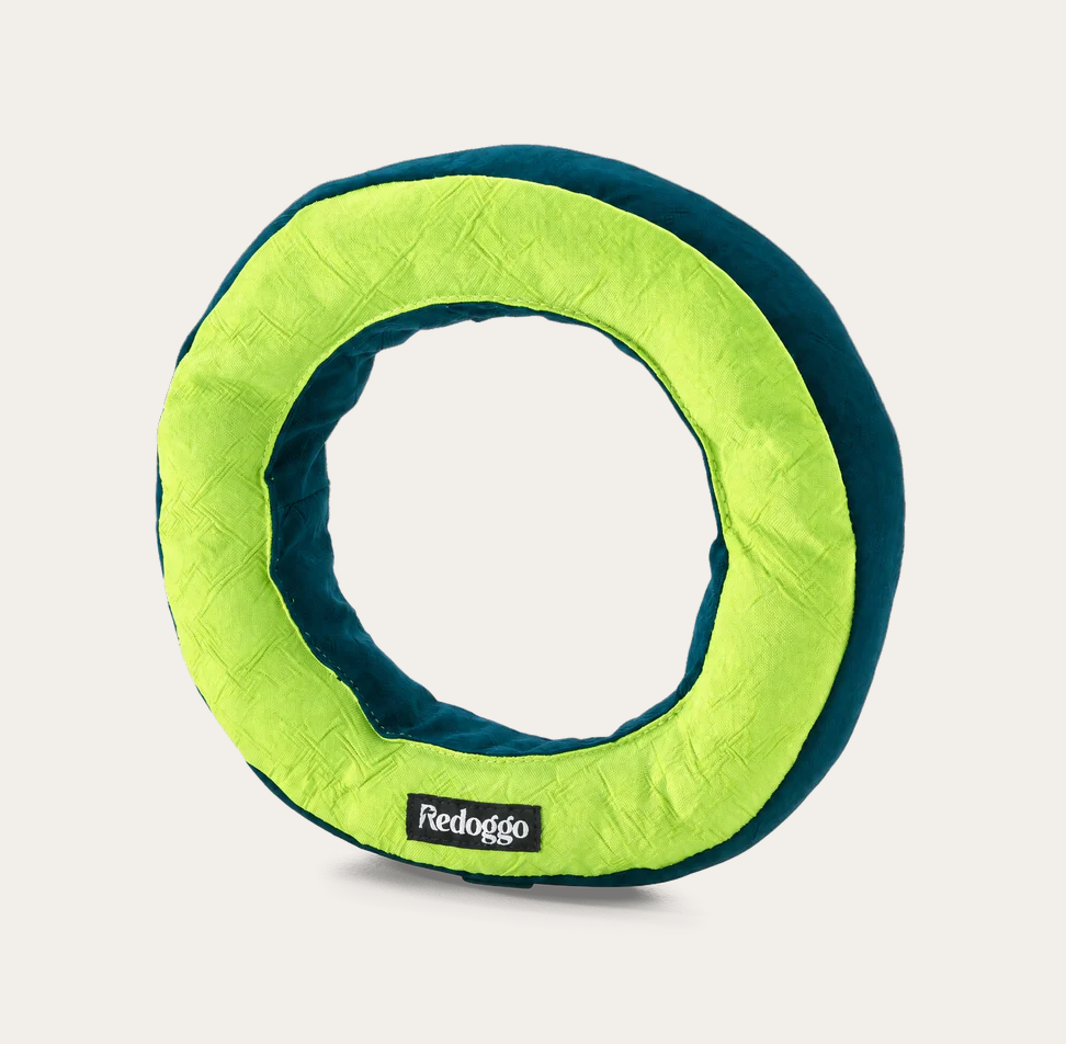 Redoggo Hundespielzeug Donut "neon/petrol"
