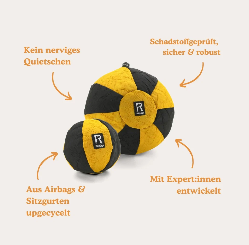Redoggo Hundespielzeug Ball "orange/blau"