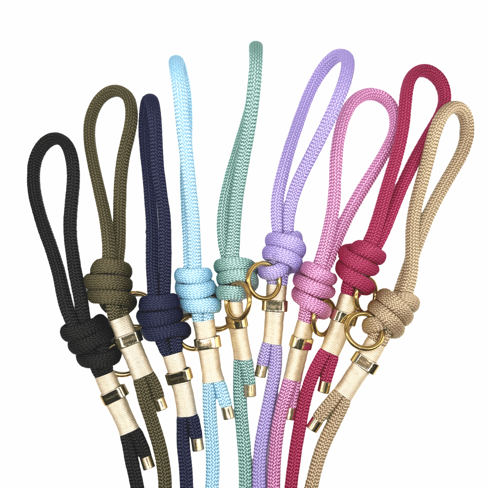 HealthyDog Paracord Hundeleine "Élégance" 9 verschiedene Farben