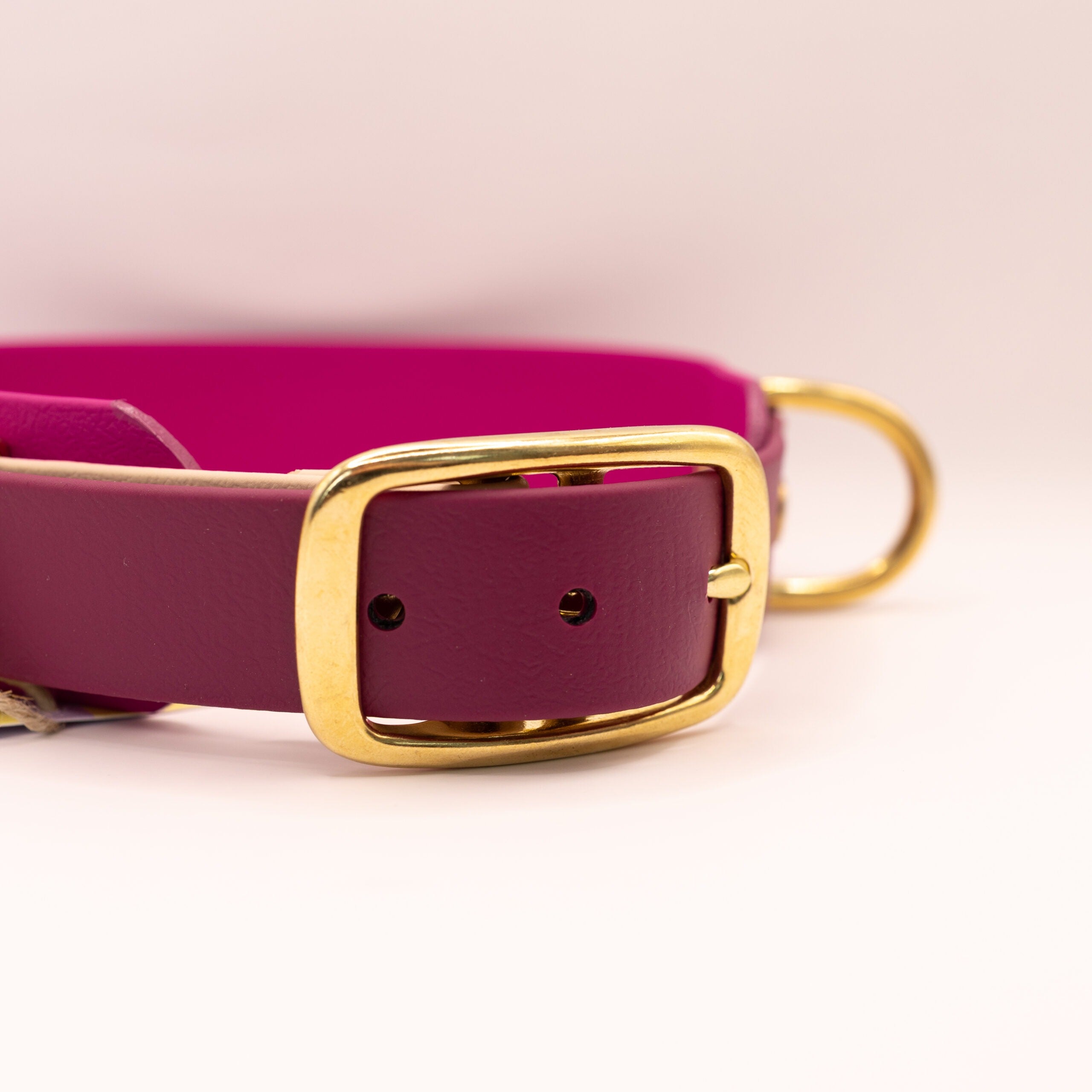 HealthyDog x KAHU verstellbares Halsband Biothane "berry"