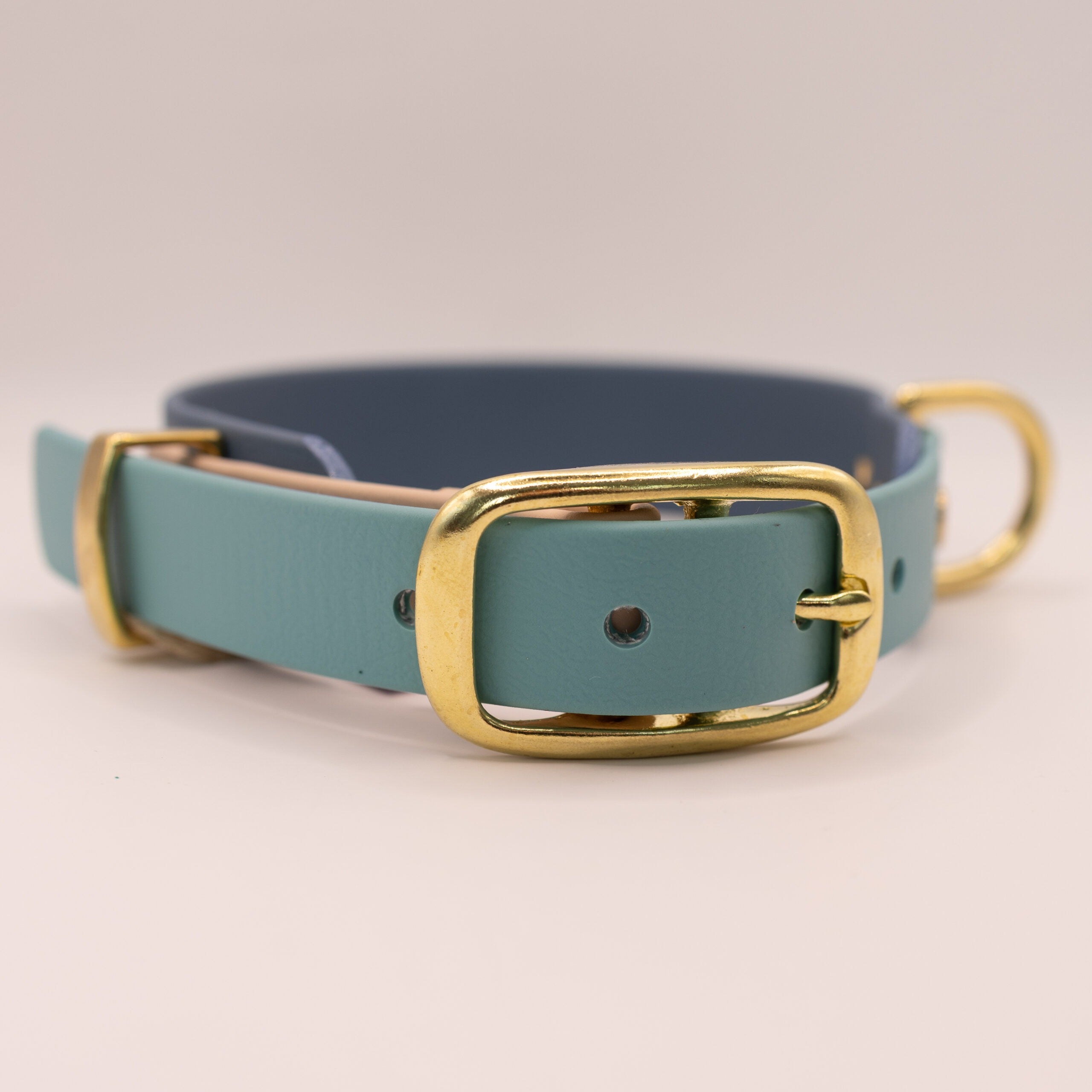 HealthyDog x KAHU verstellbares Halsband Biothane "petrol"