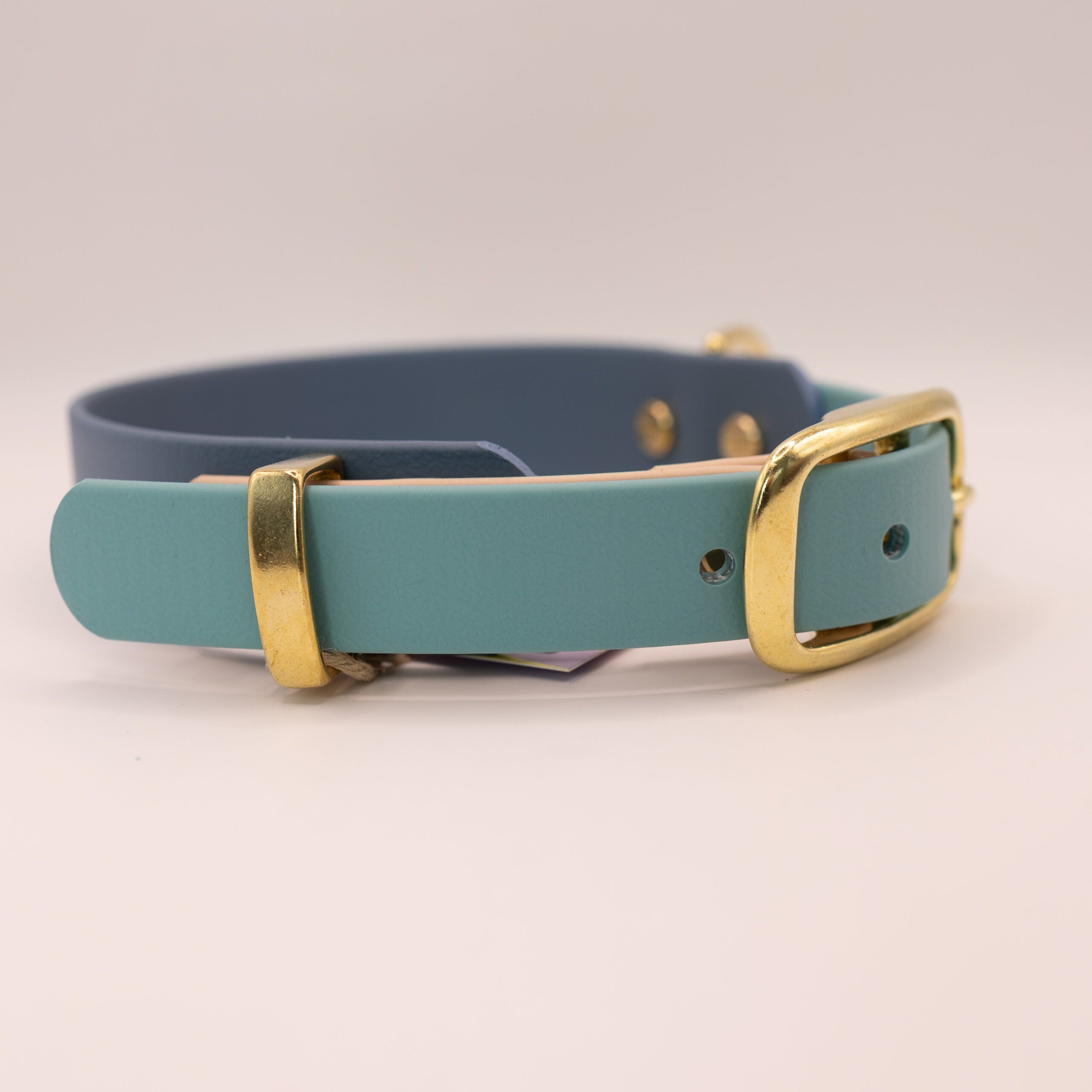 HealthyDog x KAHU verstellbares Halsband Biothane "petrol"