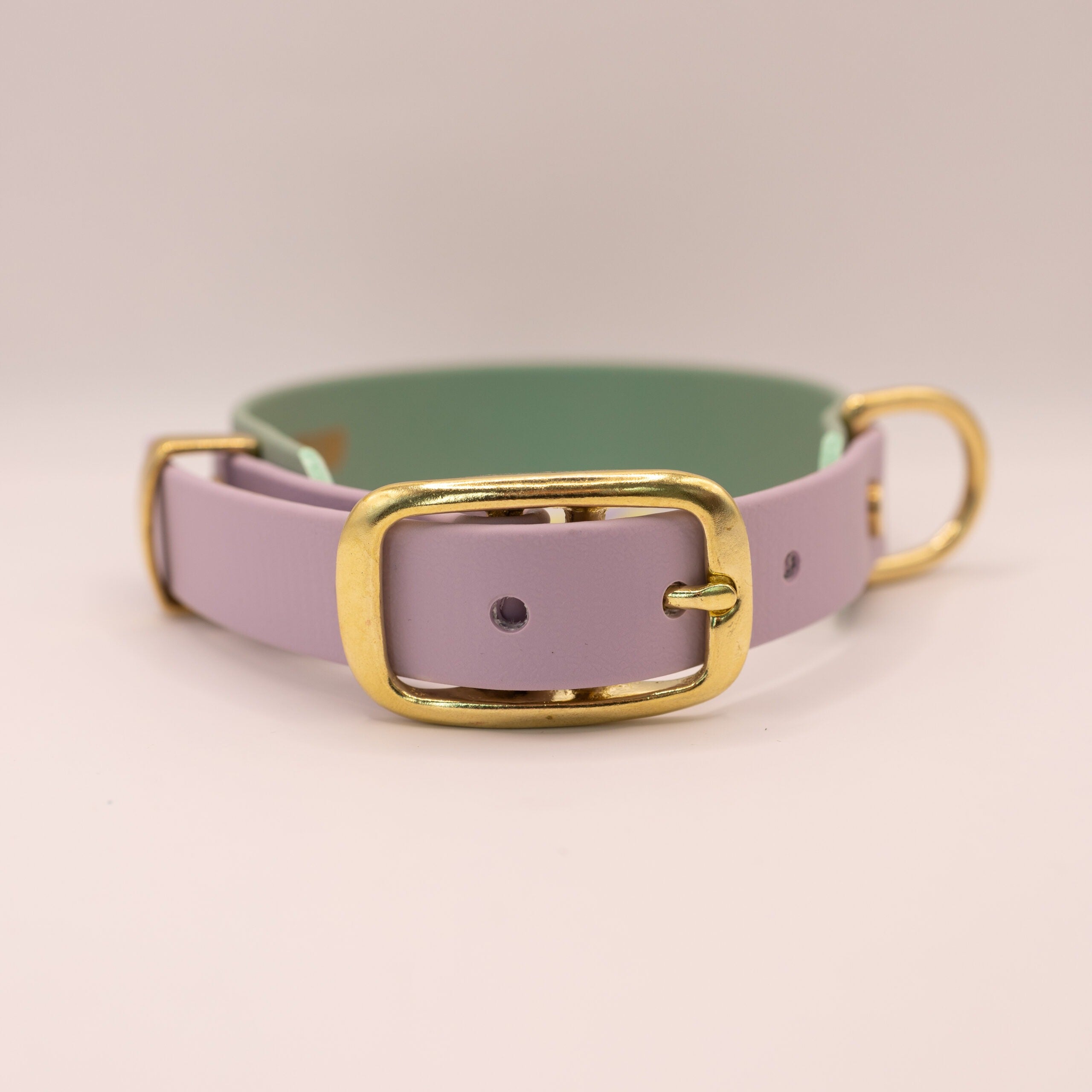 HealthyDog x KAHU verstellbares Halsband Biothane "salbei"