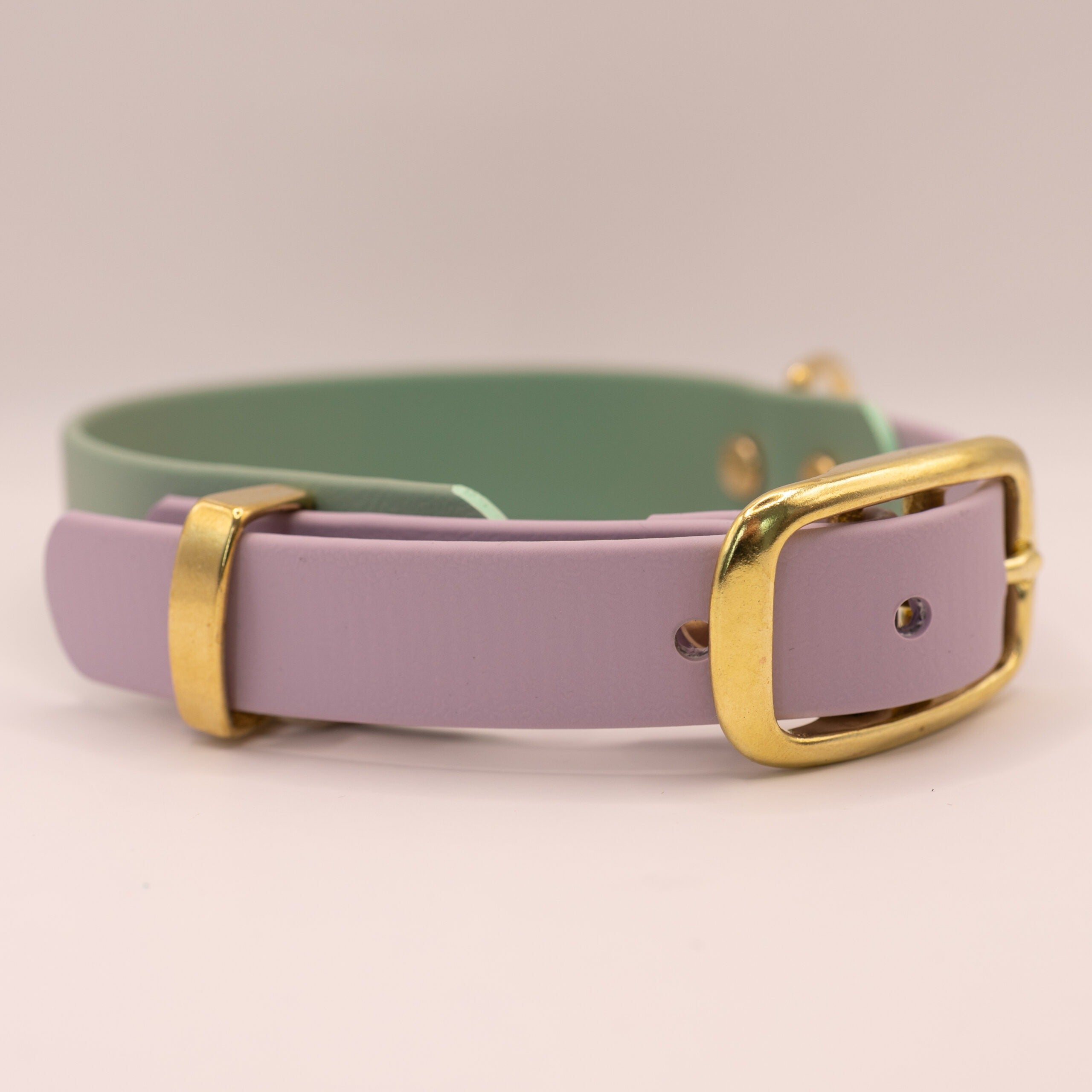 HealthyDog x KAHU verstellbares Halsband Biothane "salbei"