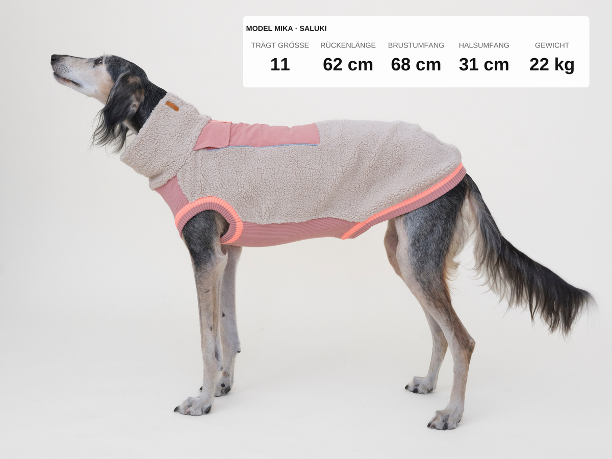 lumiies® Hundepullover warm aus Teddy-Sherpa-Fleece "2 verschiedene Farben"