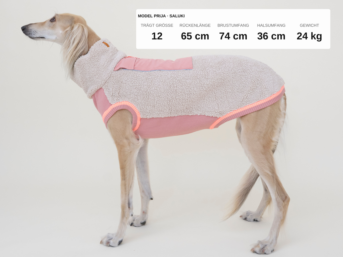lumiies® Hundepullover warm aus Teddy-Sherpa-Fleece "2 verschiedene Farben"