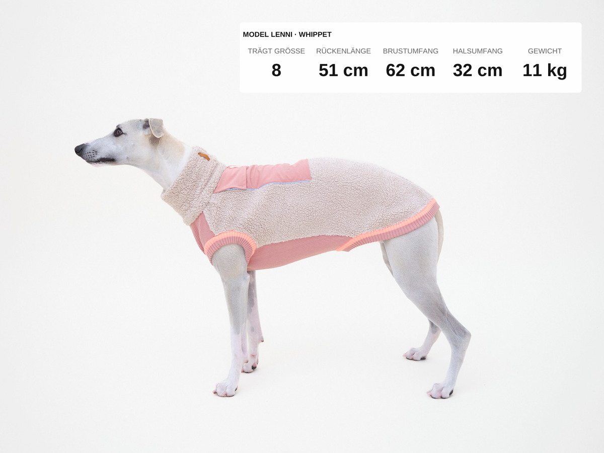 lumiies® Hundepullover warm aus Teddy-Sherpa-Fleece "2 verschiedene Farben"