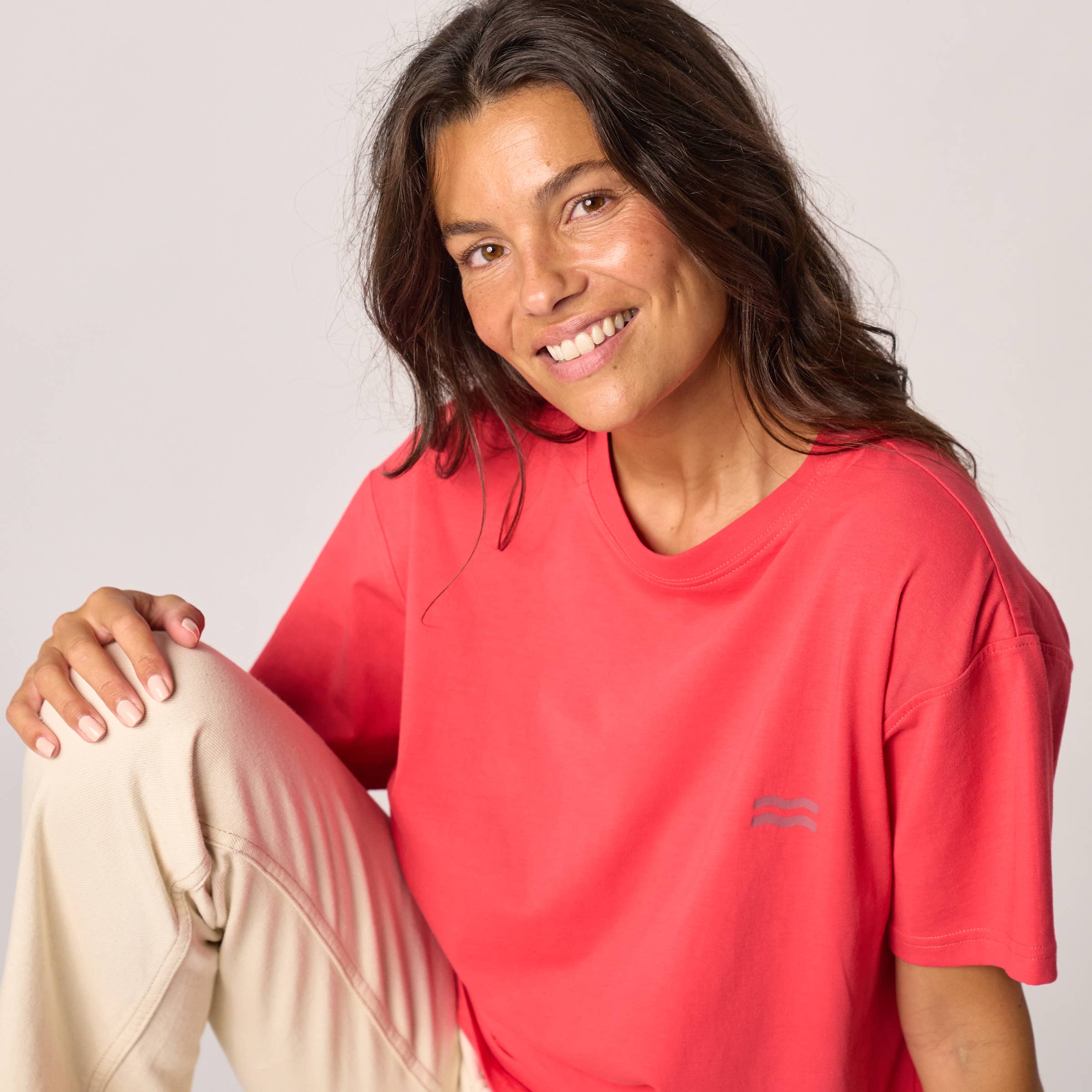 BILLYBELT Damen T-Shirt aus 100% Bio-Baumwolle "rot"