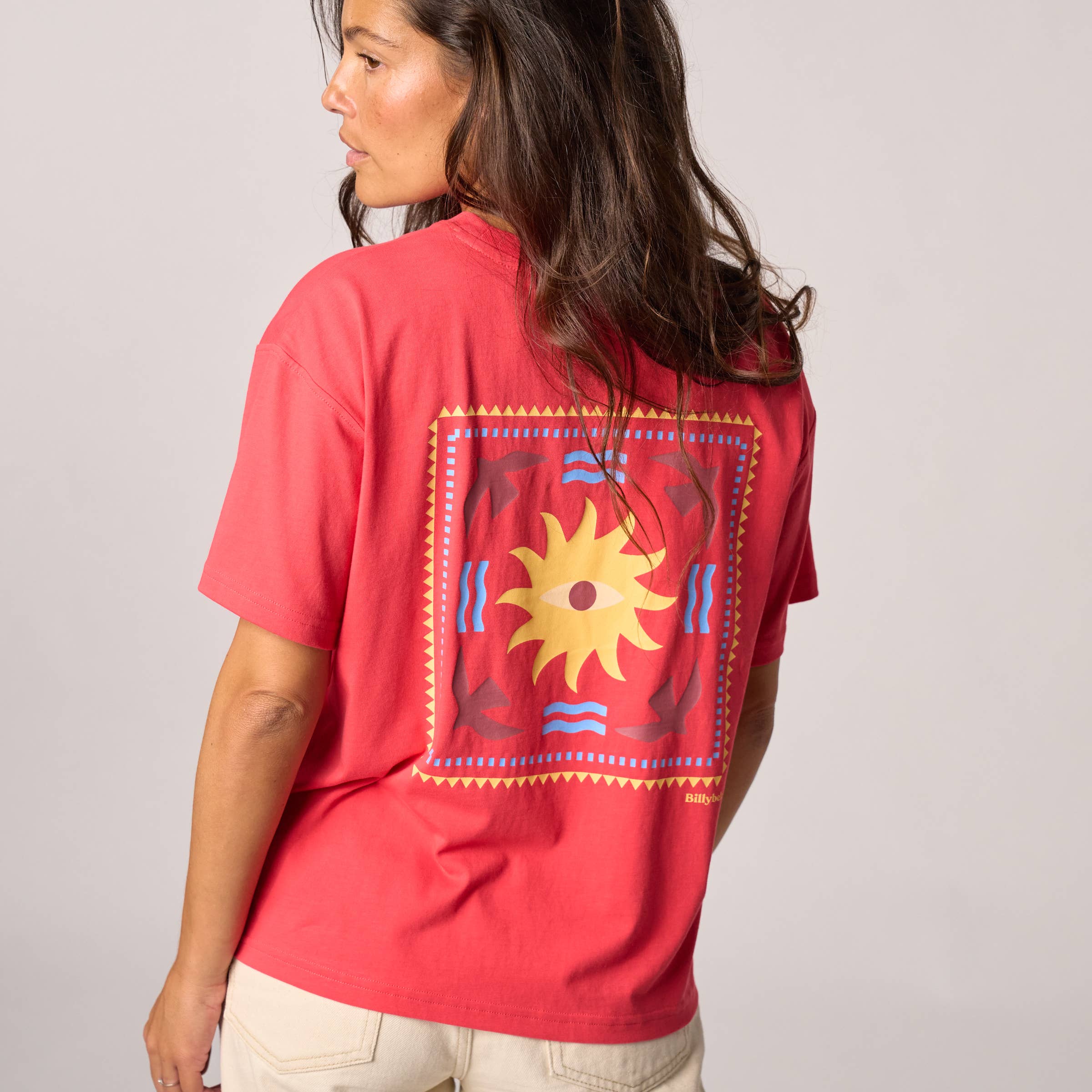 BILLYBELT Damen T-Shirt aus 100% Bio-Baumwolle "rot"