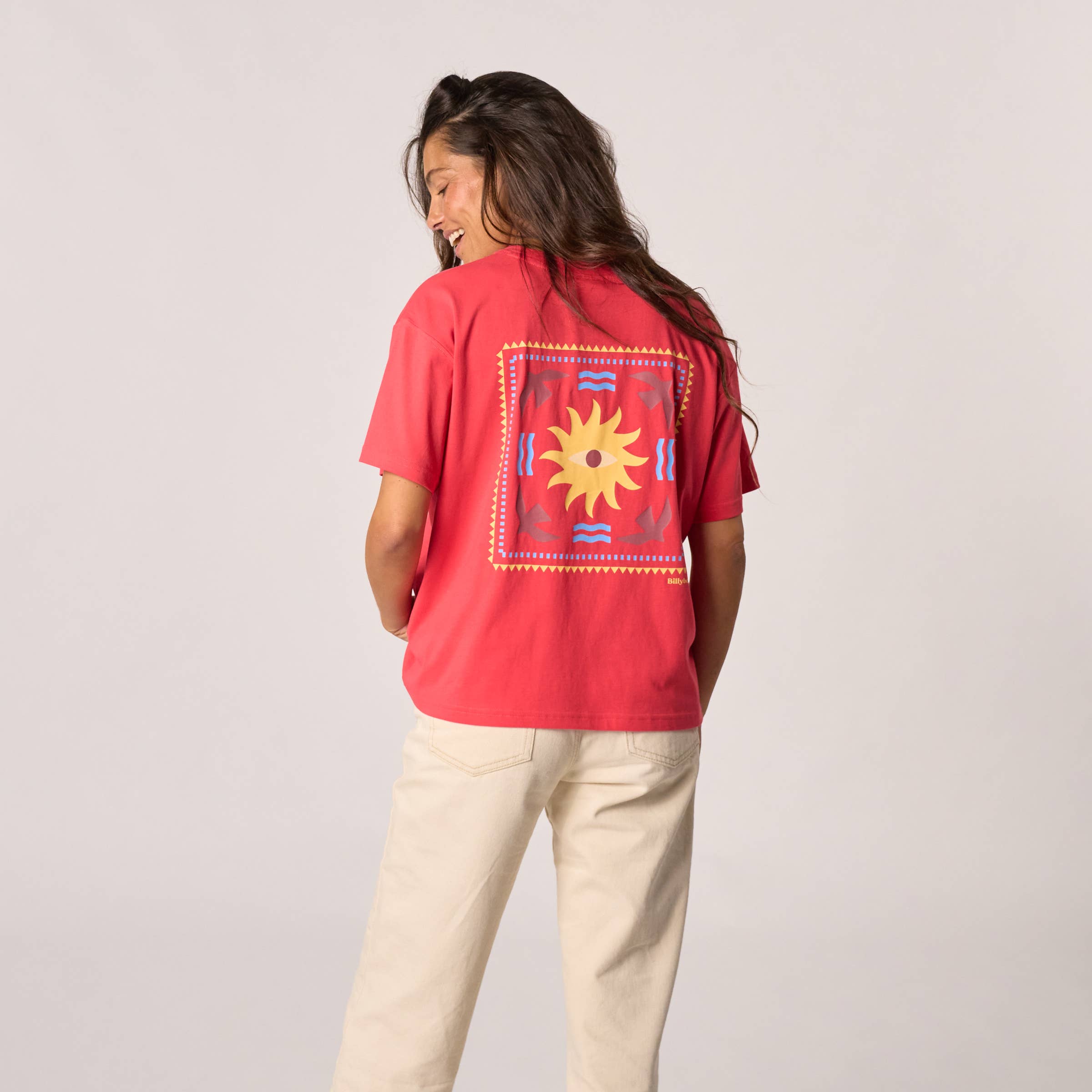 BILLYBELT Damen T-Shirt aus 100% Bio-Baumwolle "rot"