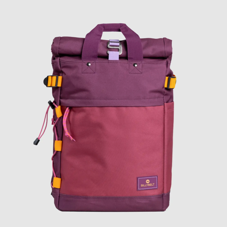 BILLYBELT Rolltop-Rucksack aus 100 % recyceltem Polyester