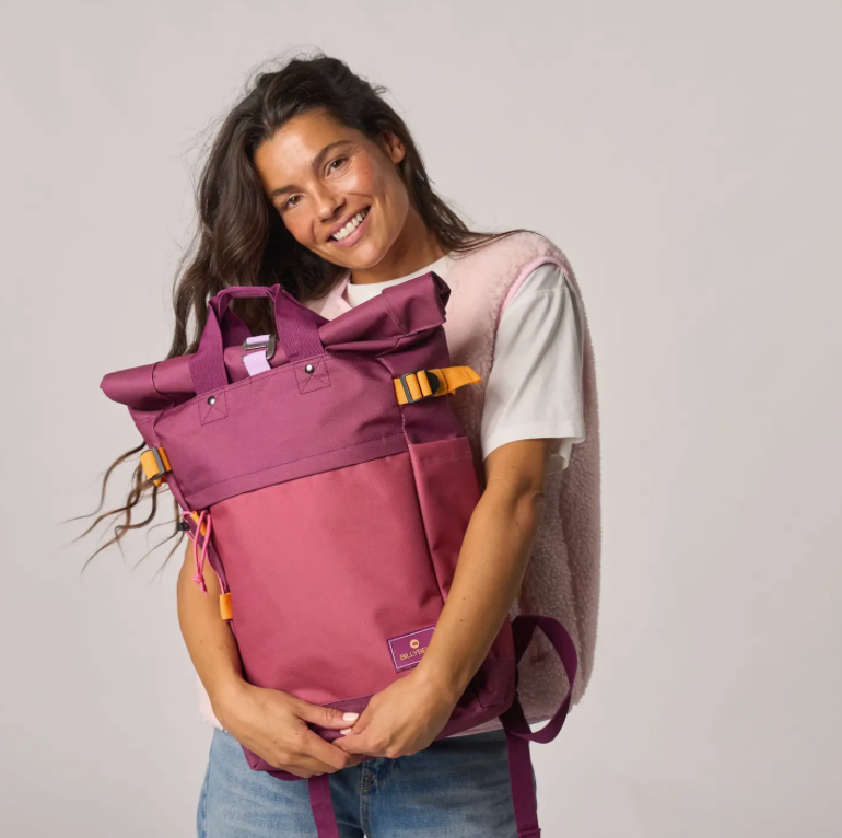 BILLYBELT Rolltop-Rucksack aus 100 % recyceltem Polyester