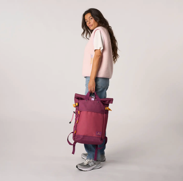 BILLYBELT Rolltop-Rucksack aus 100 % recyceltem Polyester