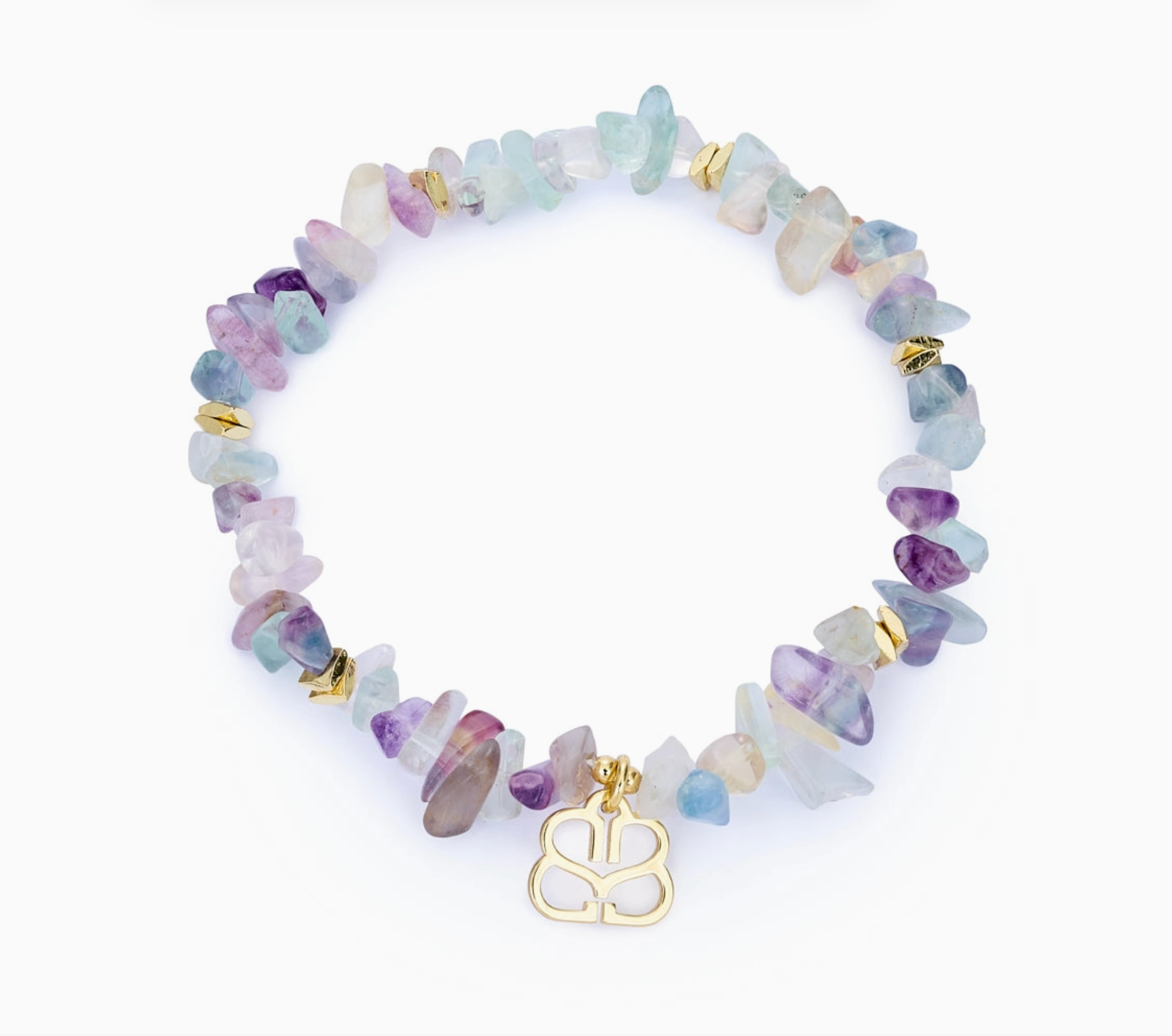 Boho Betty Regenbogen Fluorit Kristallarmband