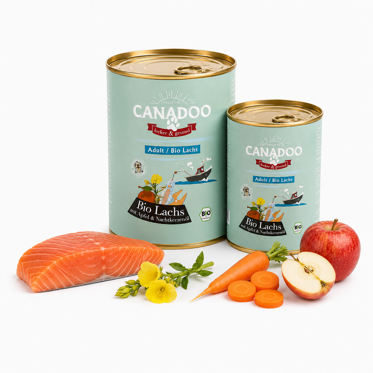 Canadoo Adult Bio Lachs mit Apfel & Nachtkerzenöl