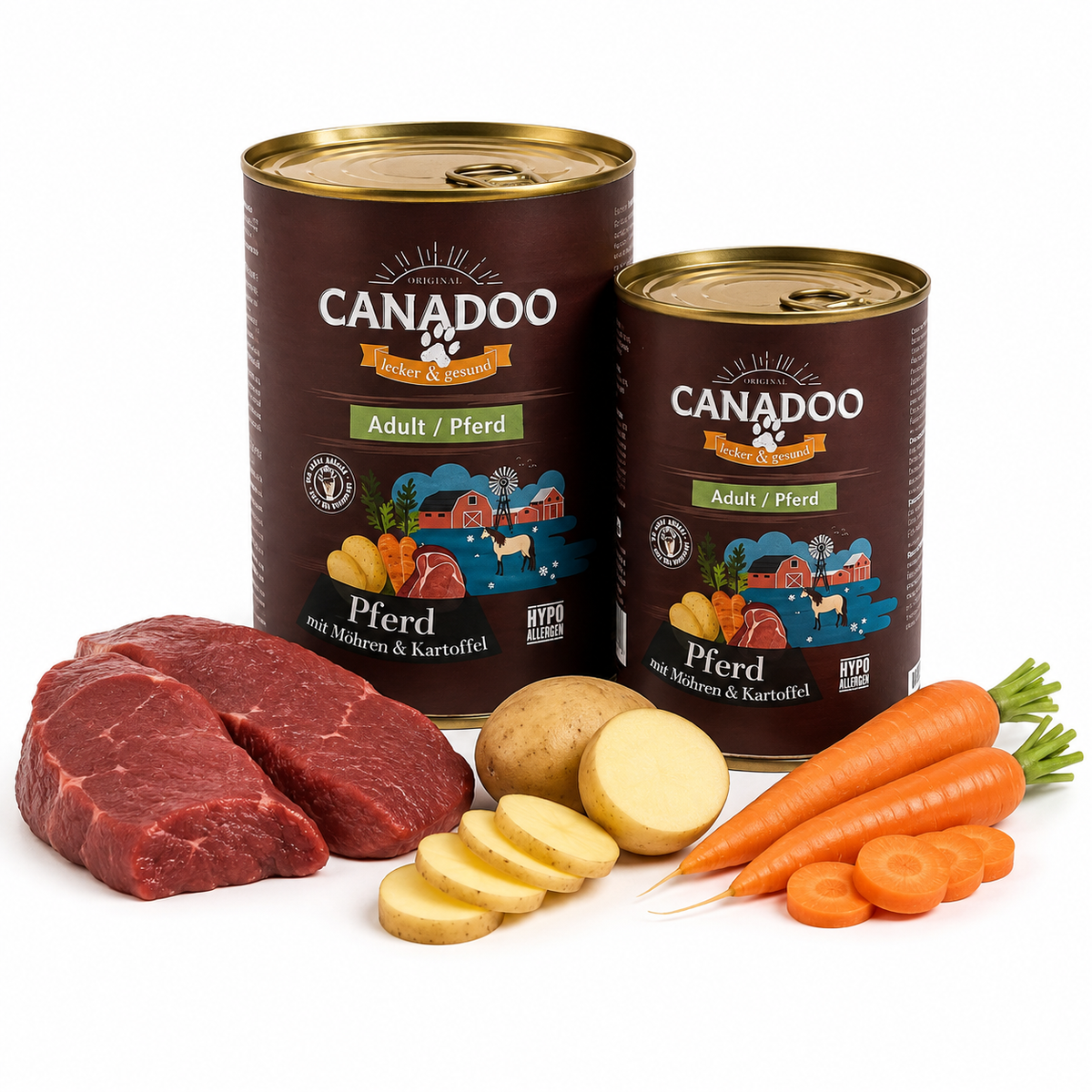 Canadoo Adult Pferd mit Möhren & Kartoffeln - HYPOALLERGEN
