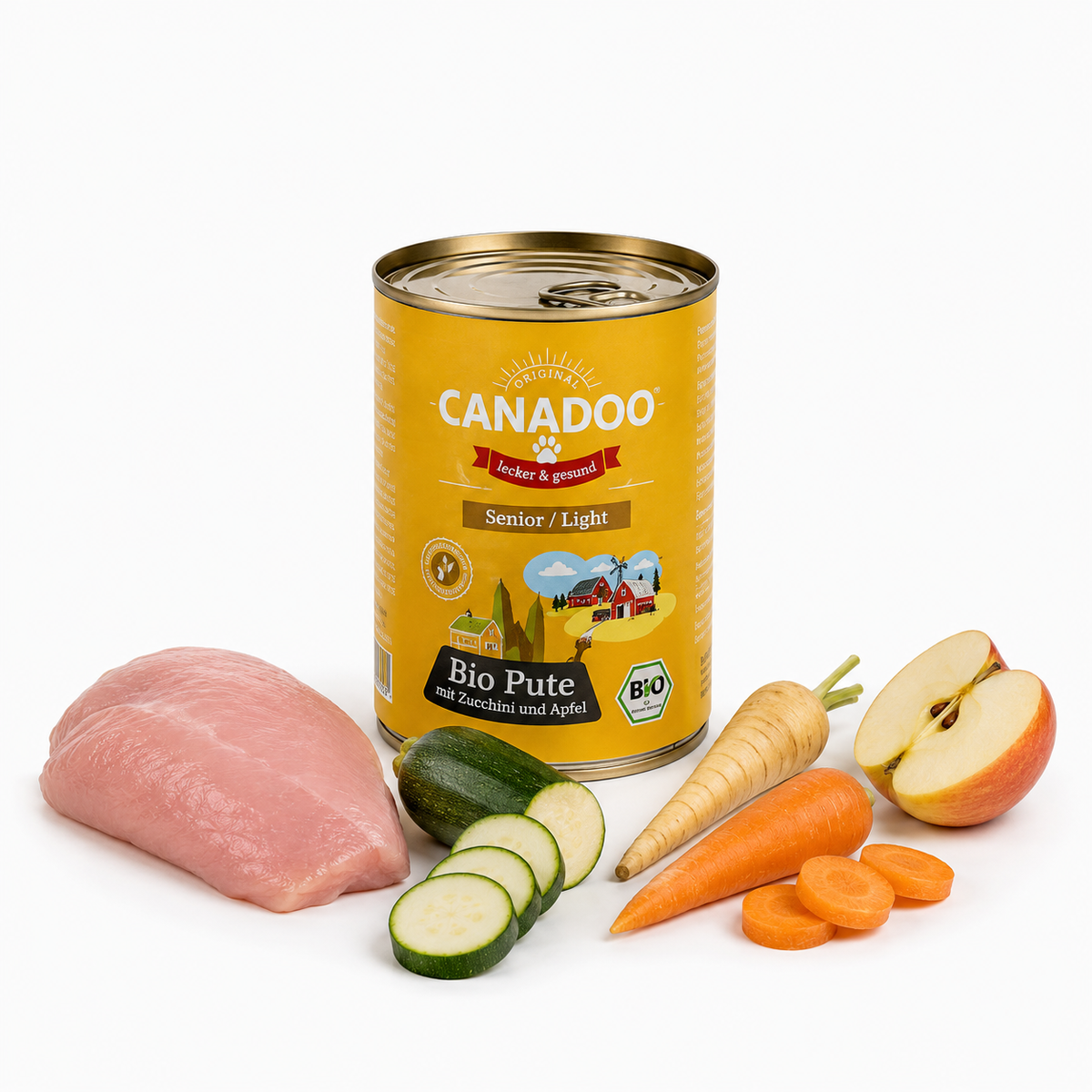 Canadoo Senior/Light Bio Pute mit Zucchini & Apfel