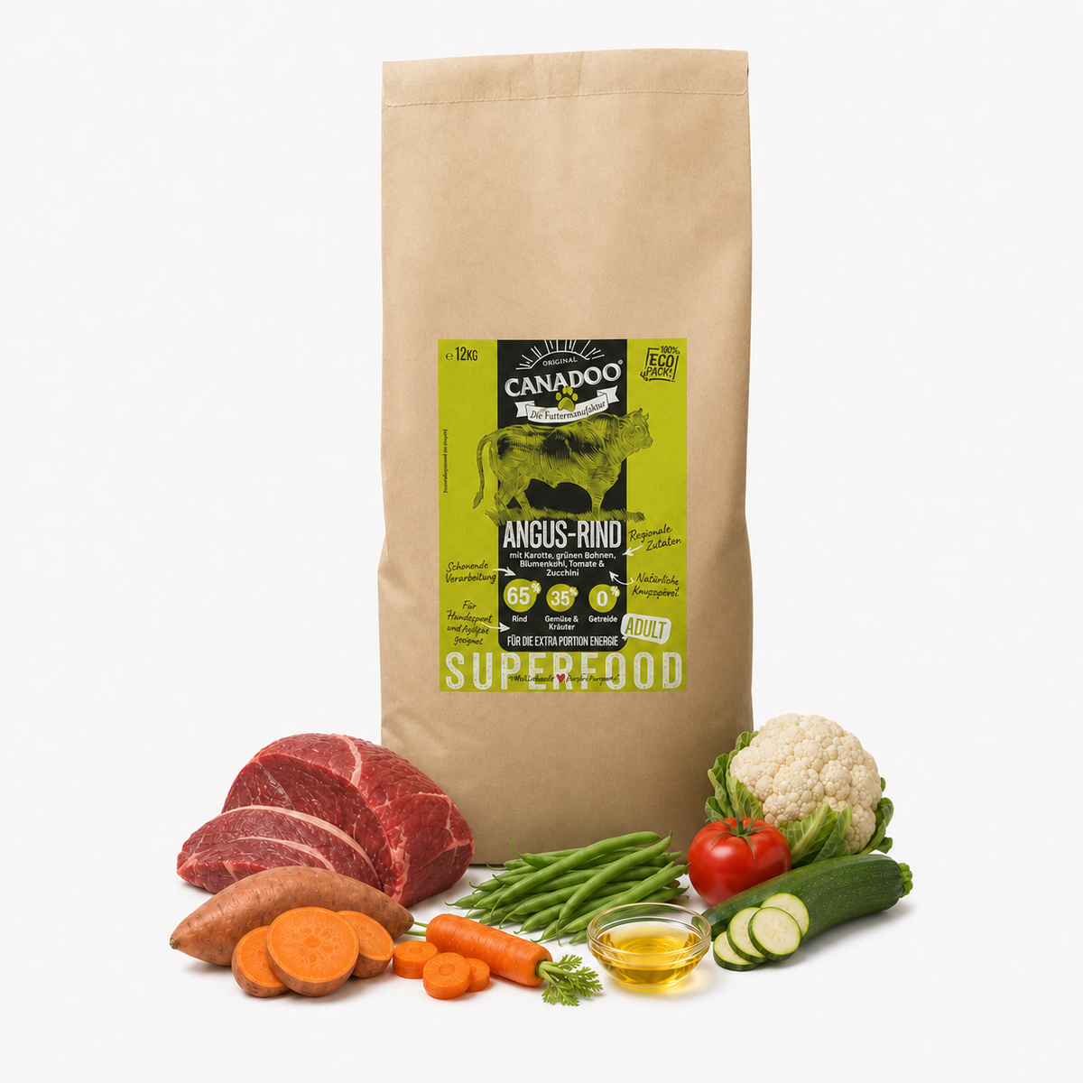 Canadoo Superfood Angus-Rind 65% High Protein