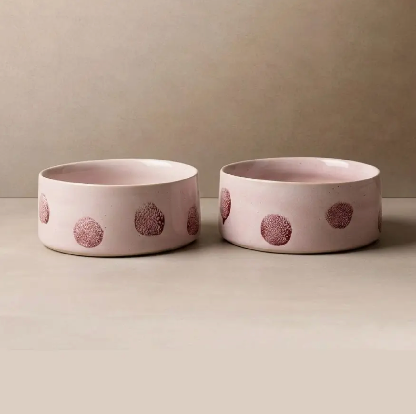 Egg Back Home Hundenapf Pop Dots 2er Set "rosa"