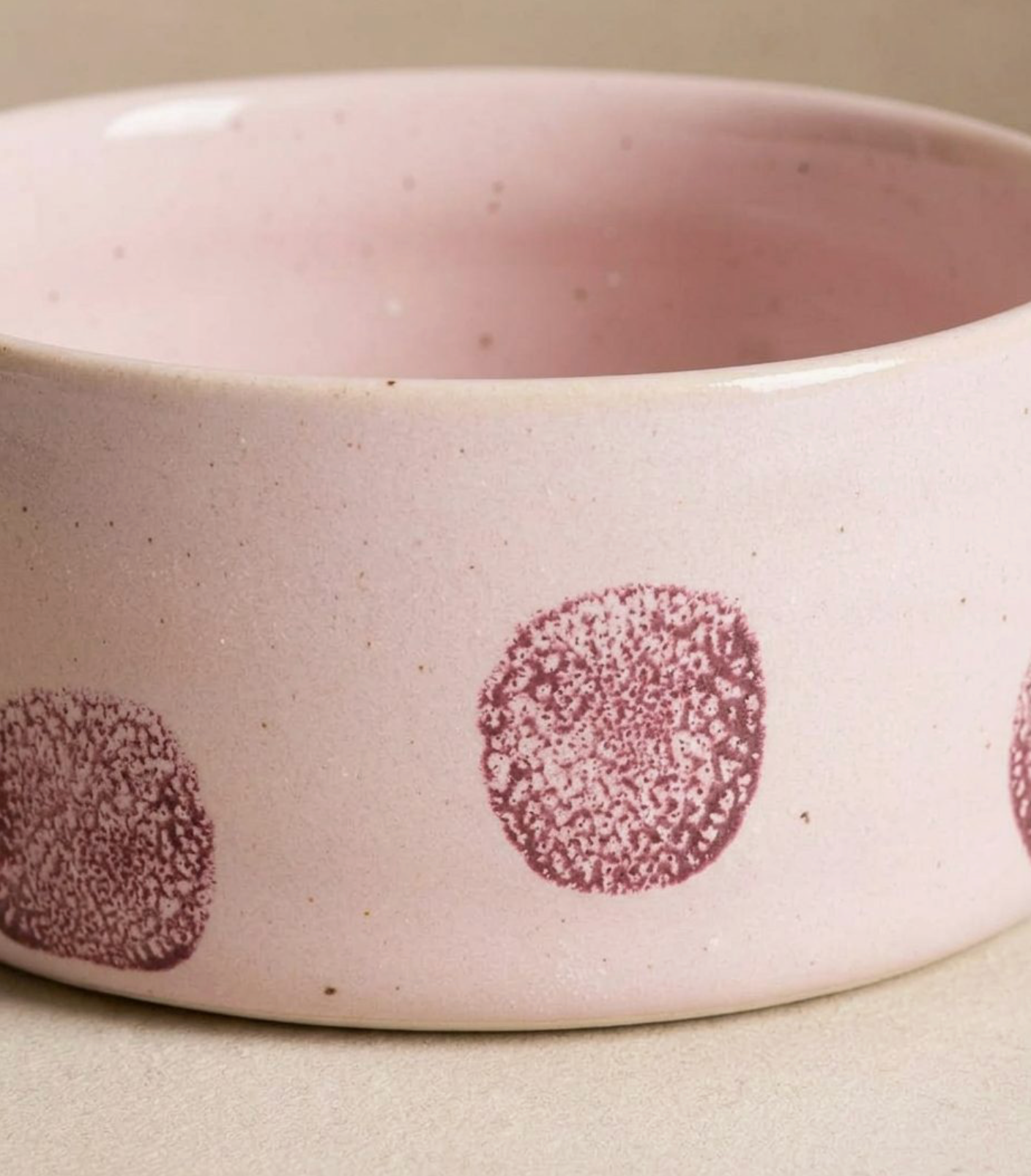 Egg Back Home Hundenapf Pop Dots 2er Set "rosa"