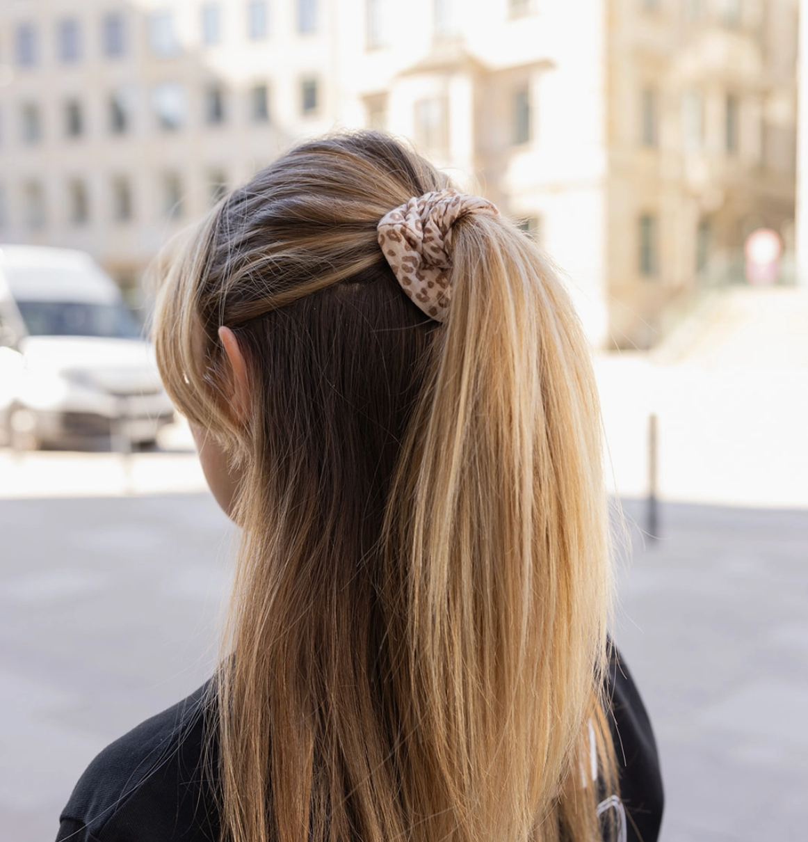 Lieblingspfote Scrunchie Haarband Musselin "Leo"
