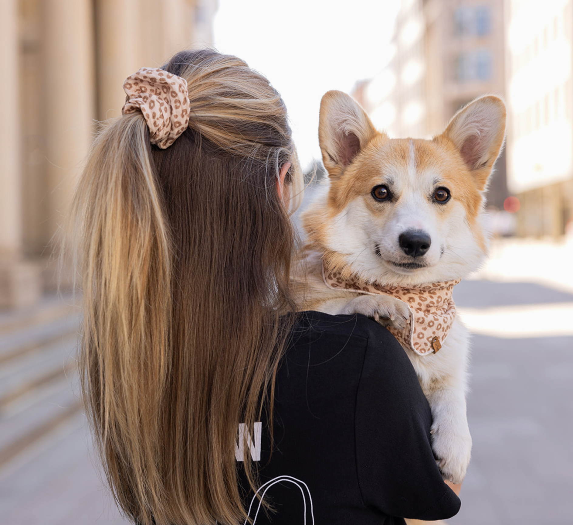 Lieblingspfote Scrunchie Haarband Musselin "Leo"