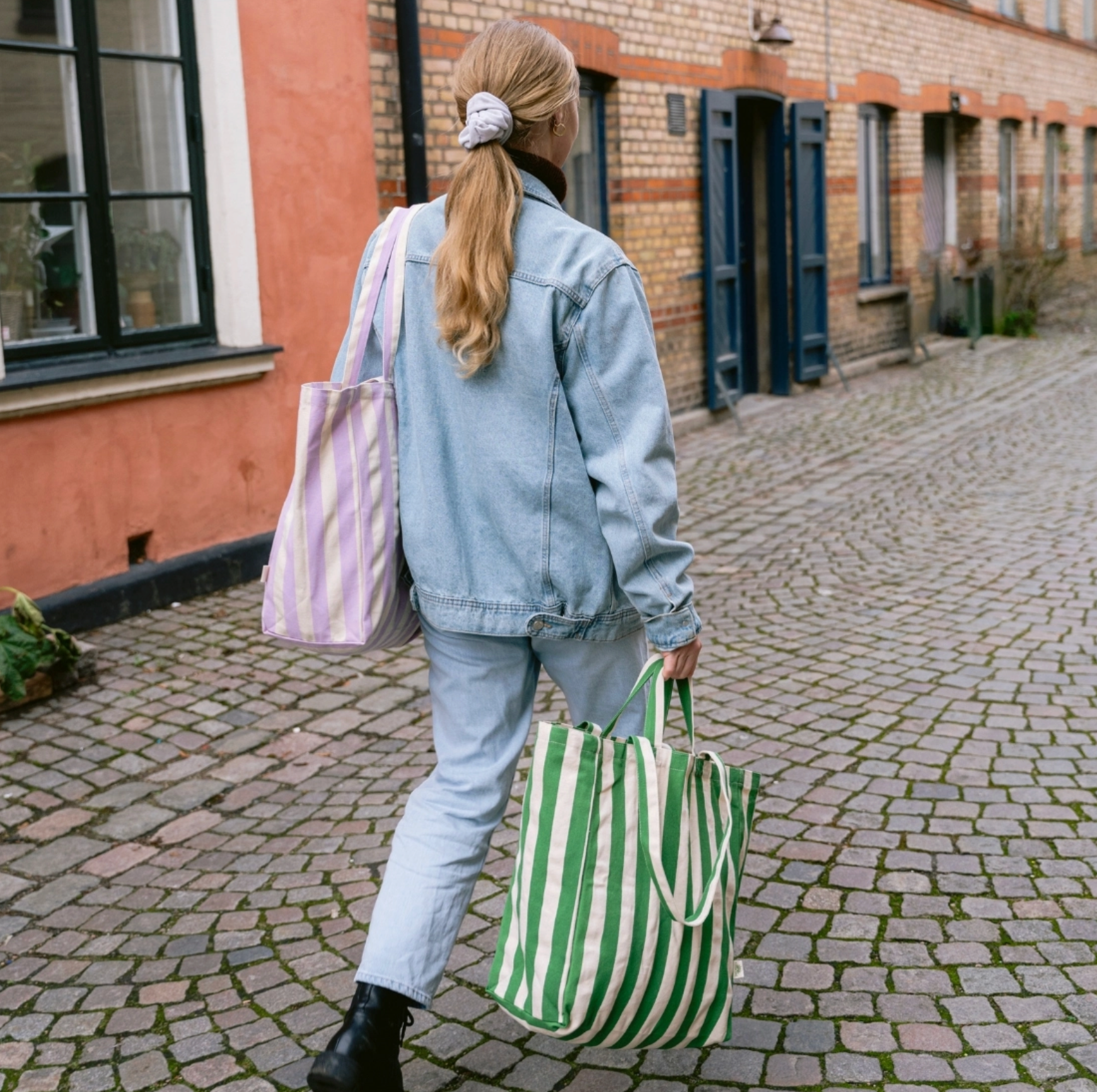 OMOM Bio Baumwoll Tragtasche "grün"