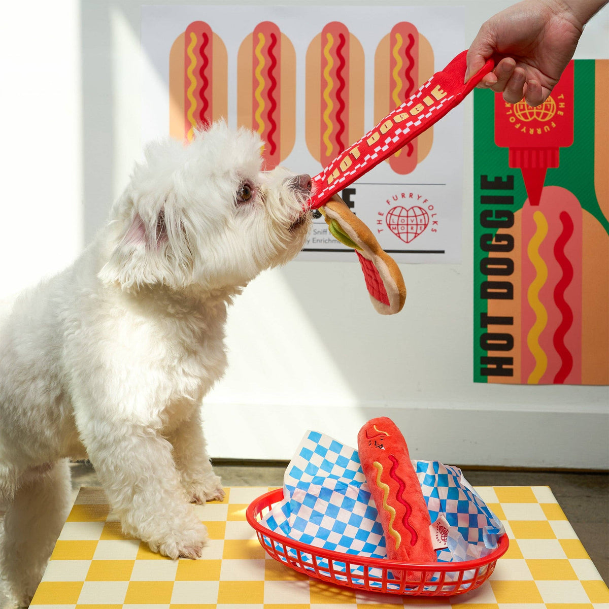 the furryfolks Nasenarbeit Hundespielzeug "Hot Doggie"