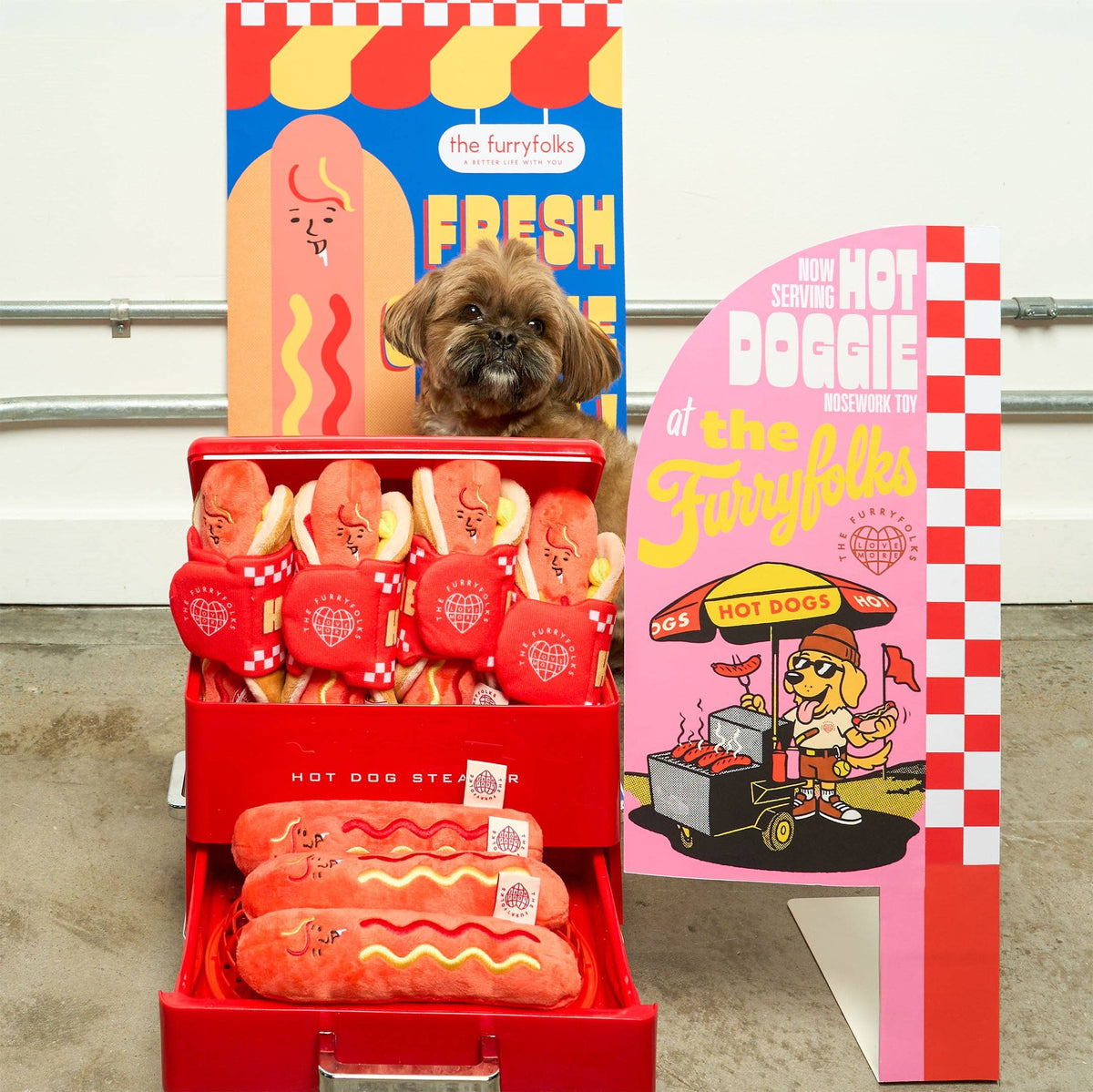 the furryfolks Nasenarbeit Hundespielzeug "Hot Doggie"