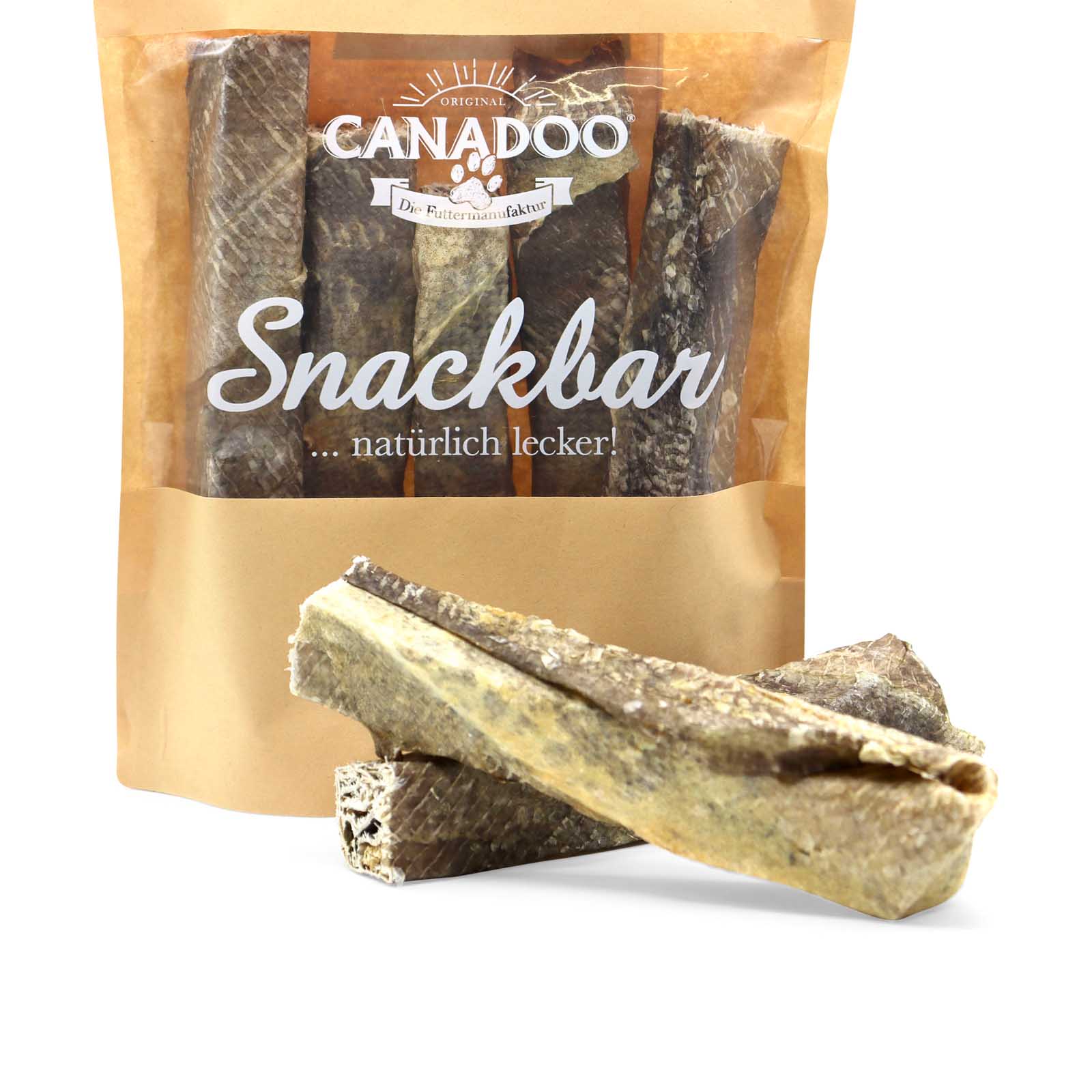 HealthyDog Canadoo natürliche Fischhautstangen lang