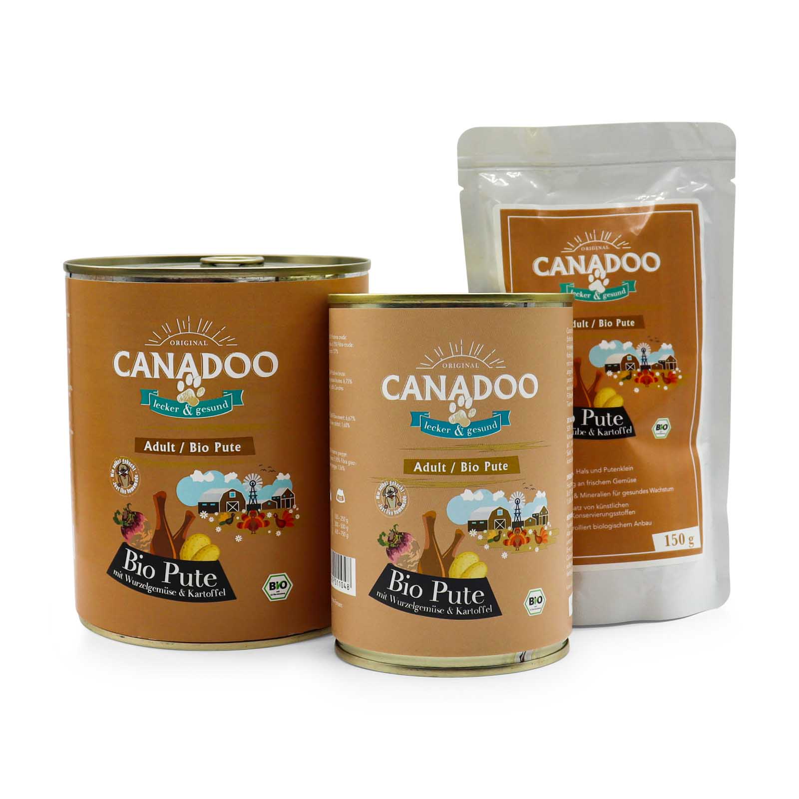HealthyDog Canadoo Adult Nassfutter Bio Pute mit Wurzelgemüse & Kartoffel