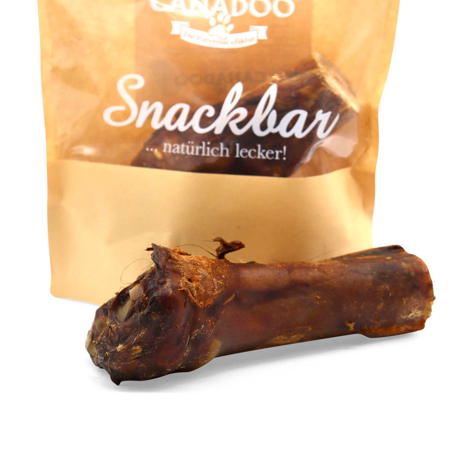 HealthyDog Canadoo natürlicher Pferdehautknochen 1/2 mit Achillessehne