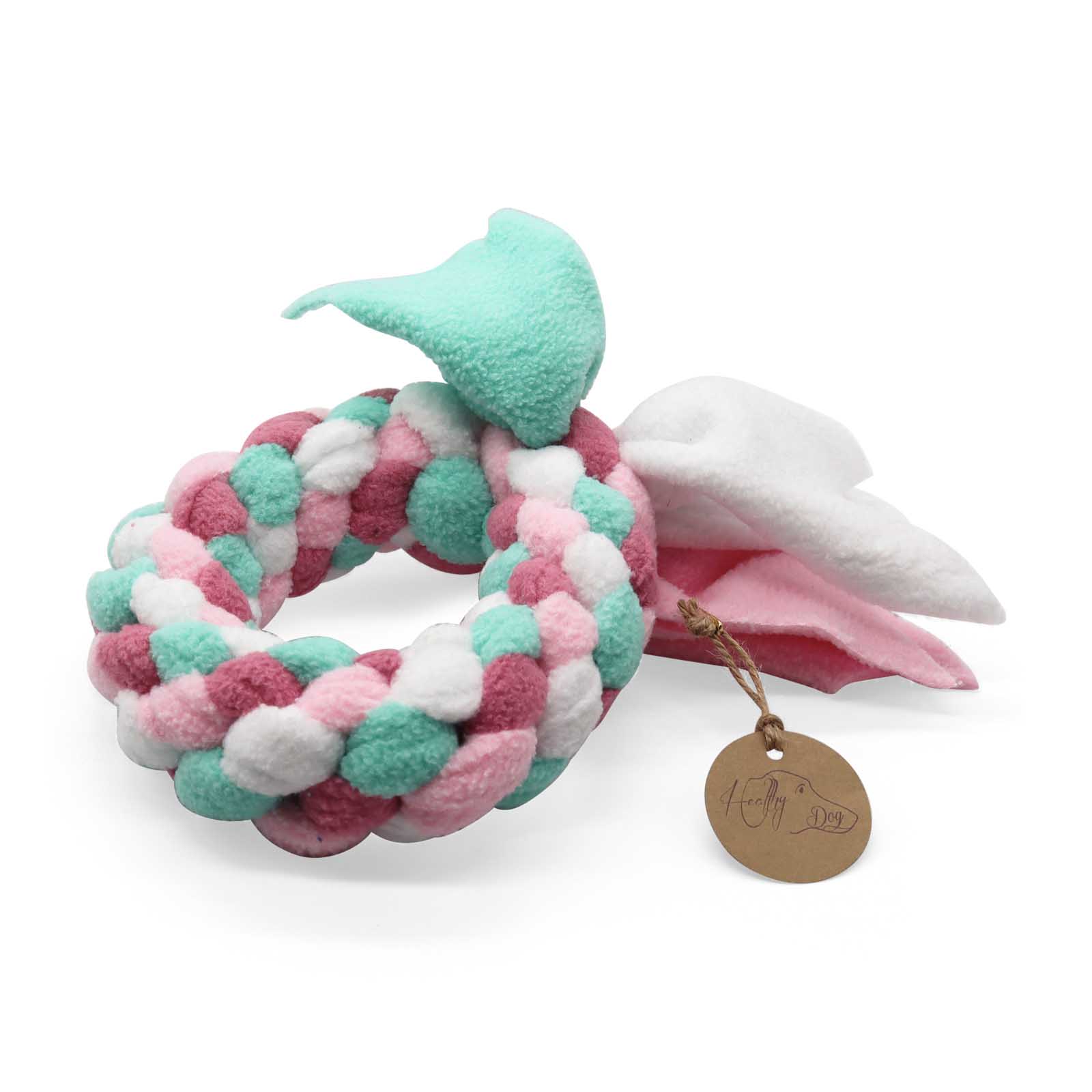 healthydog_produkte_healthydog_fleece_spielzeug_kollektion_candyland_ring HealthyDog Fleece Hundespielzeug "candyland"