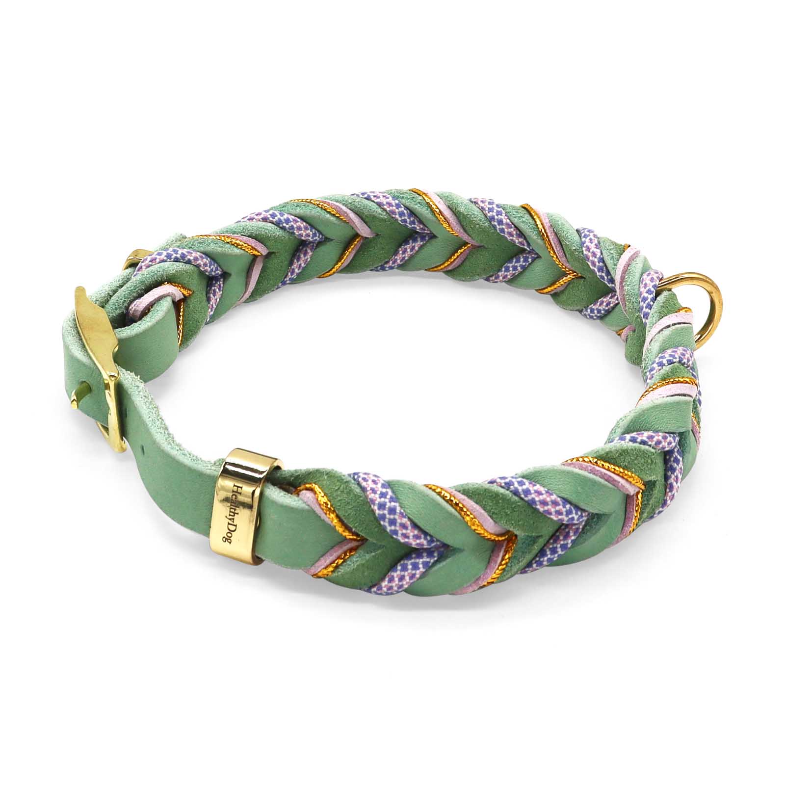 HealthyDog Lederhalsband "Aura"