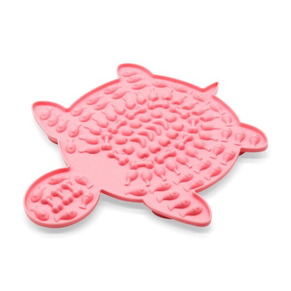HealthyDog Schleckmatte Hund Schildkröte rosa