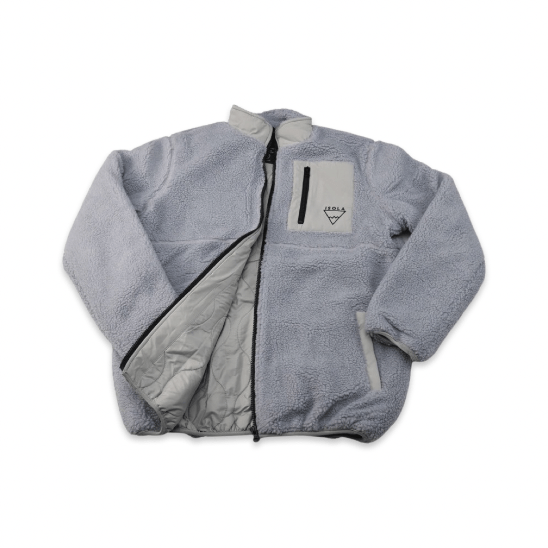 HealthyDog ISOLA Bearfleece Jacke grau
