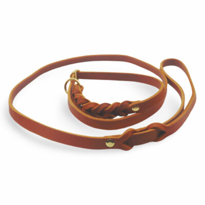 HealthyDog Leder Moxonleine / Retrieverleine