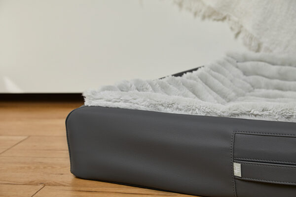 HealthyDog ammi for Dogs orthopädisches Hundebett Kunstleder anthrazit