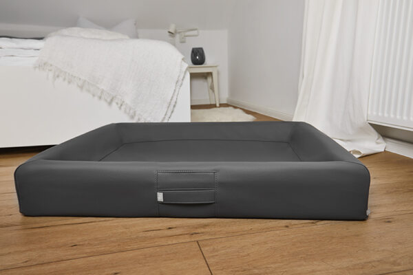 HealthyDog ammi for Dogs orthopädisches Hundebett Kunstleder anthrazit