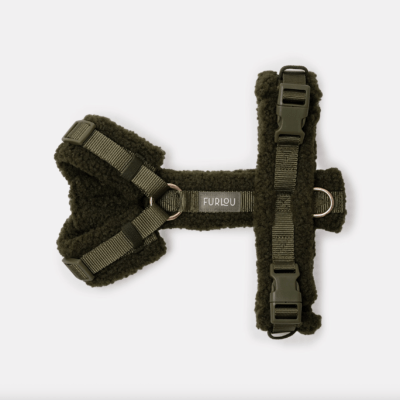 HealthyDog Furlou Y-Hundegeschirr Sherpa "moosgrün"