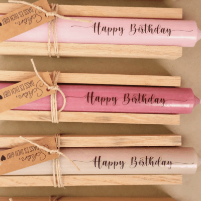 HealthyDog isaMi Kerze "Happy Birthday"