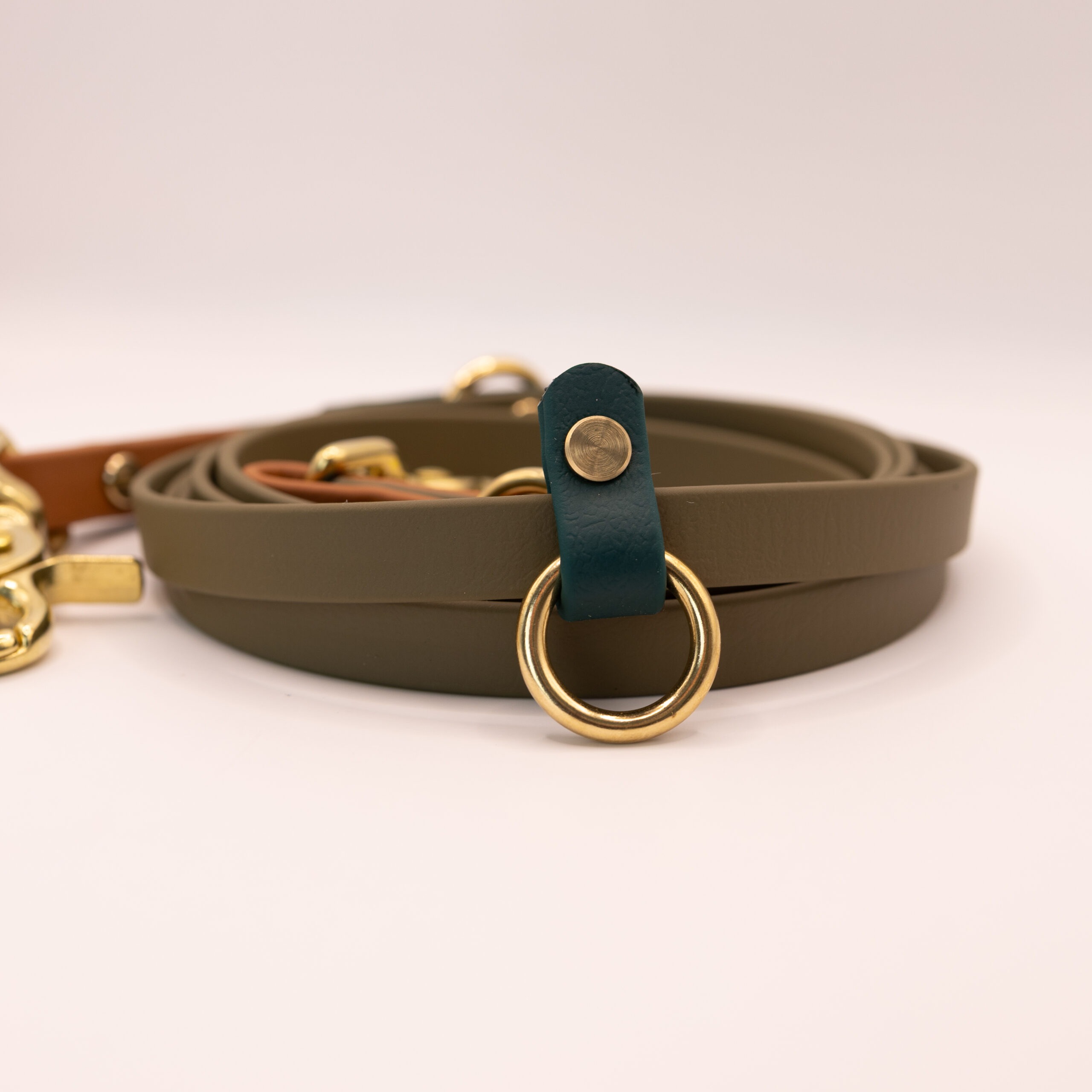 healthydog_produkte_healthydog_x_kahu_hundeleine_biothane_oliv/braun HealthyDog x KAHU Hundeleine Biothane "oliv/braun"