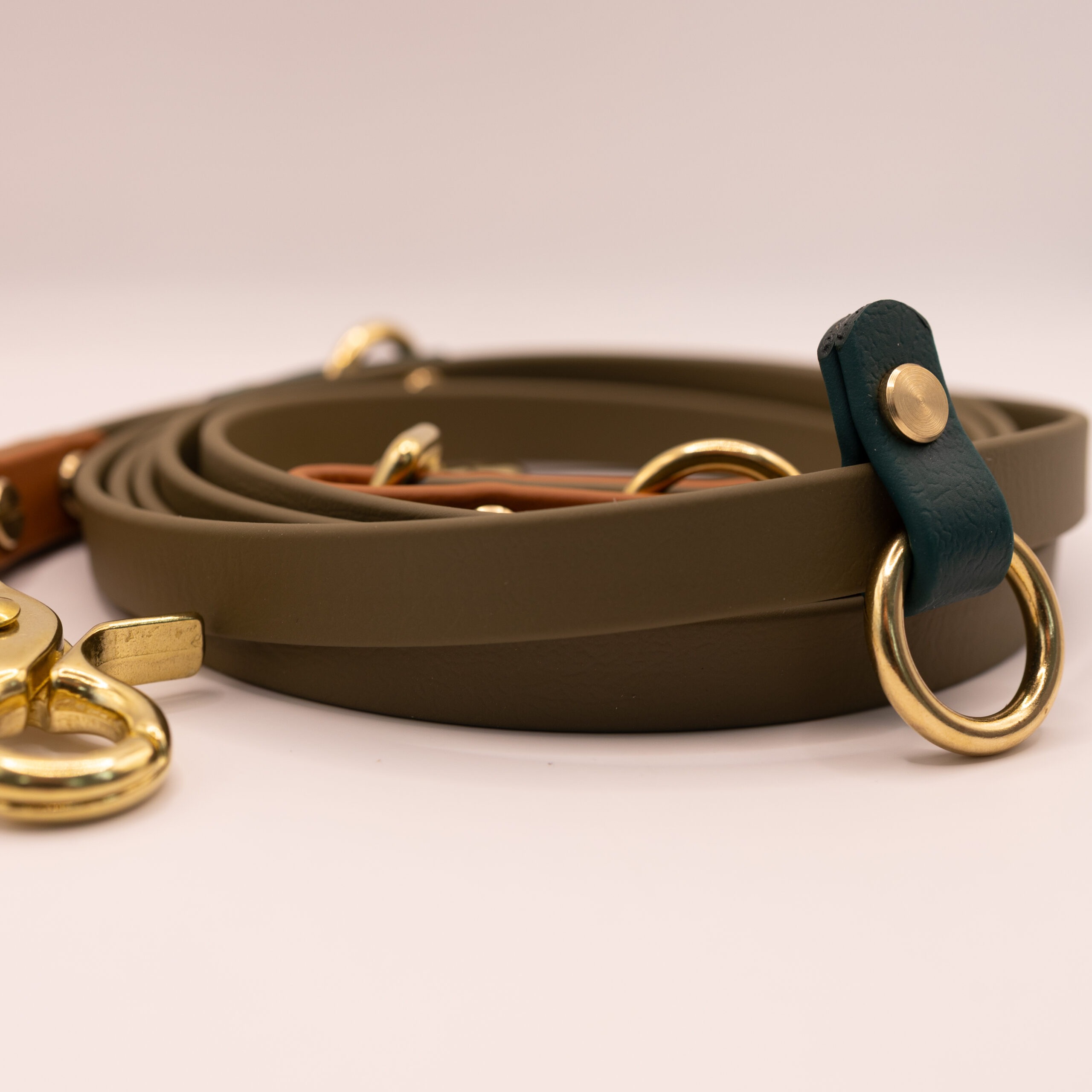 healthydog_produkte_healthydog_x_kahu_hundeleine_biothane_oliv/braun HealthyDog x KAHU Hundeleine Biothane "oliv/braun"