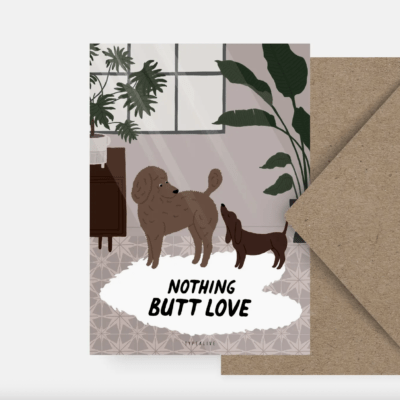 HealthyDog typealive Karte "Nothing Butt Love"