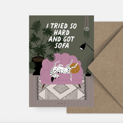 HealthyDog typealive Karte "I tried so hard"