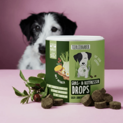 HealthyDog Tierliebhaber Gras & Kotfresser Drops